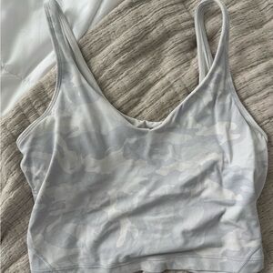 Lululemon White Camouflage Align Tank